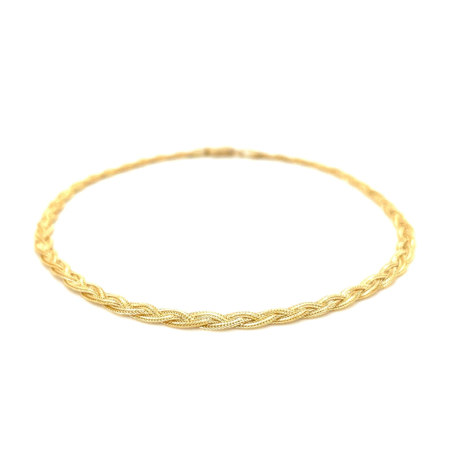 14k Yellow Gold Braided Bracelet (3.50 mm)