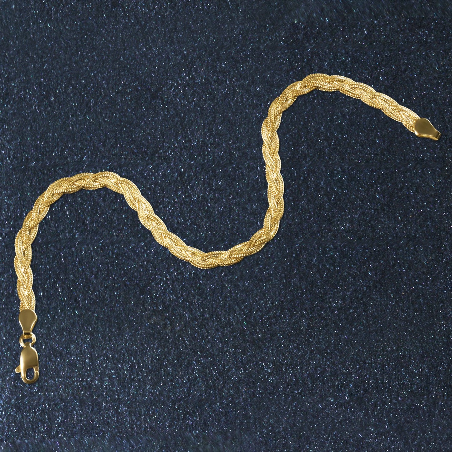 14k Yellow Gold Braided Bracelet (3.50 mm)