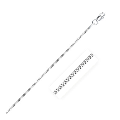 14k White Gold Franco Chain (1.20 mm)