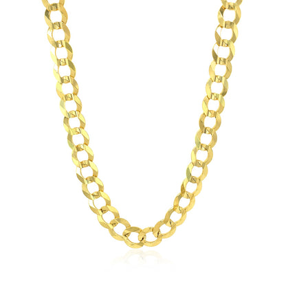 10k Yellow Gold Curb Chain (7.00 mm)