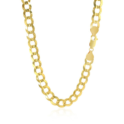 10k Yellow Gold Curb Chain (7.00 mm)