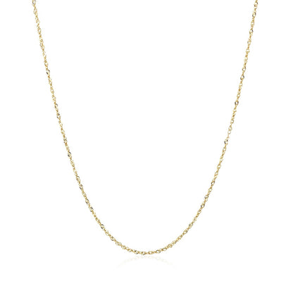 14k Yellow Gold Singapore Chain 0.81 mm