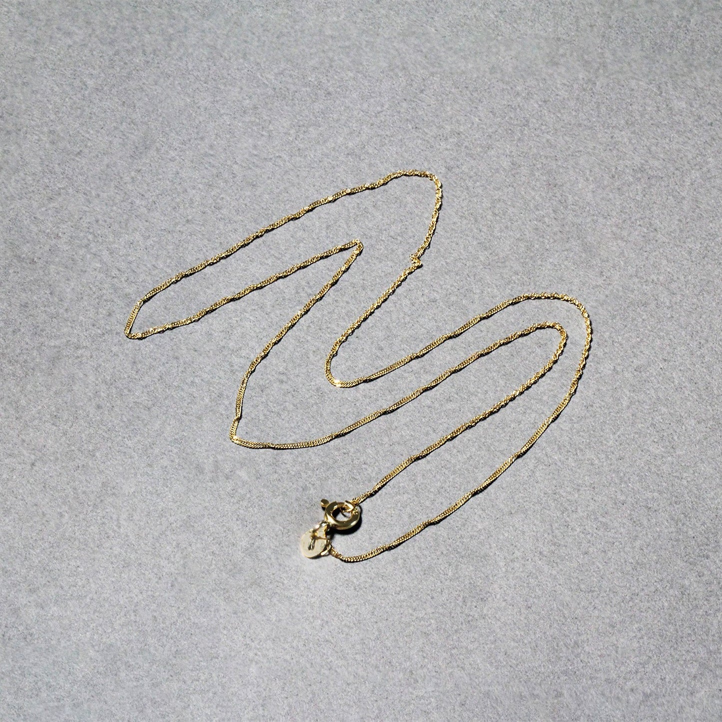 14k Yellow Gold Singapore Chain 0.81 mm