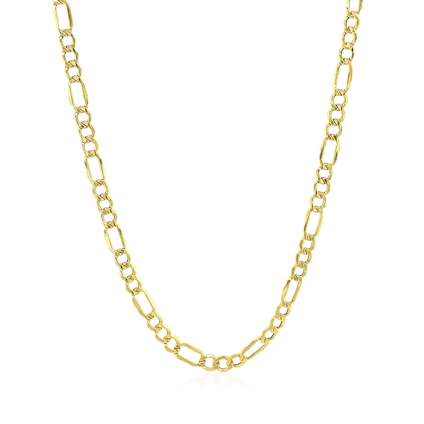 10k Yellow Gold Lite Figaro Chain (3.70 mm)