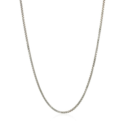 Sterling Silver 1.4mm Adjustable Box Chain (1.40 mm)