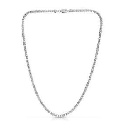 Ice Barrel Chain in 14k White Gold (3.14 mm)