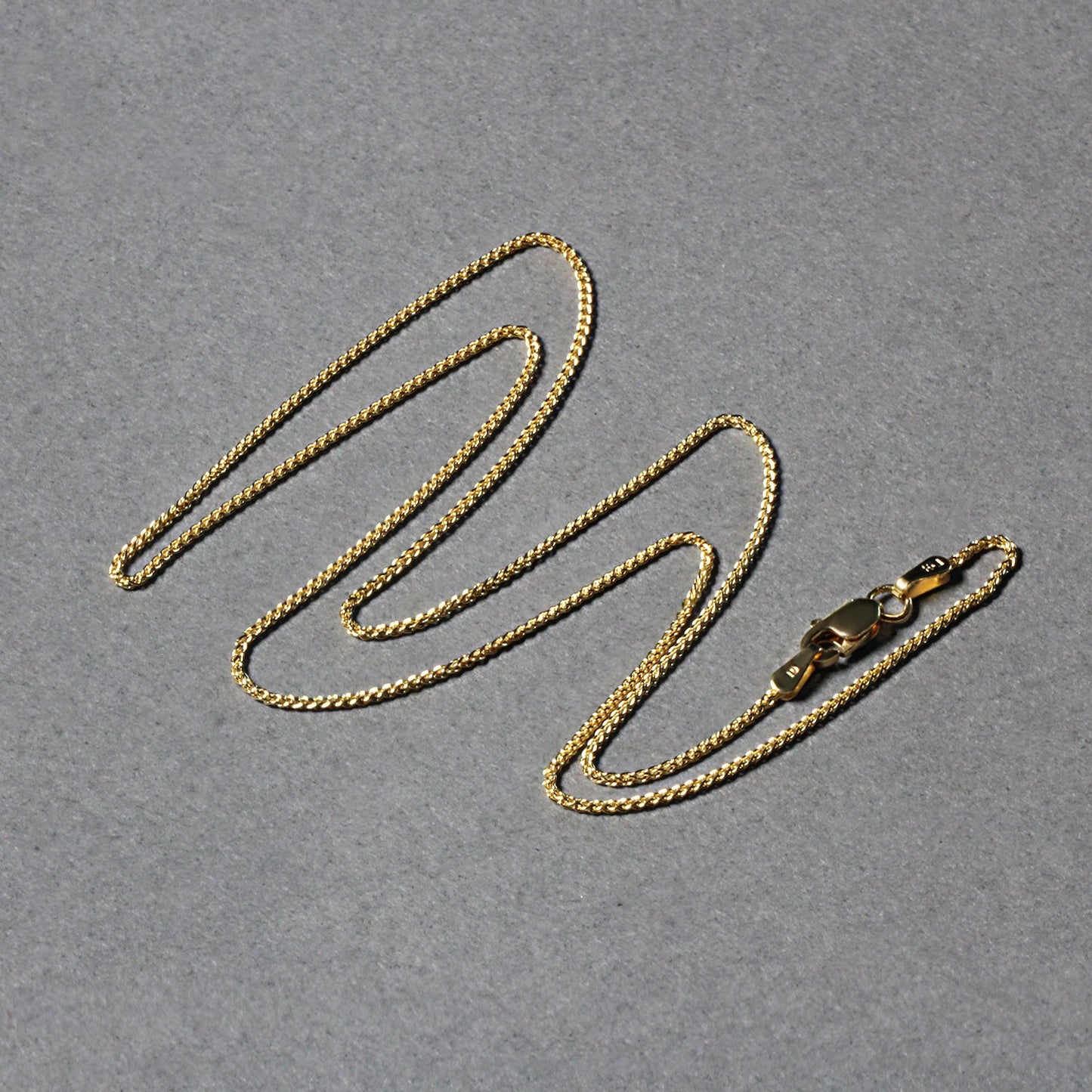 10k Yellow Gold Wheat Chain 1.0mm (1.00 mm)