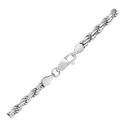 Sterling Silver Diamond Cut Rope Style Chain (3.60 mm)