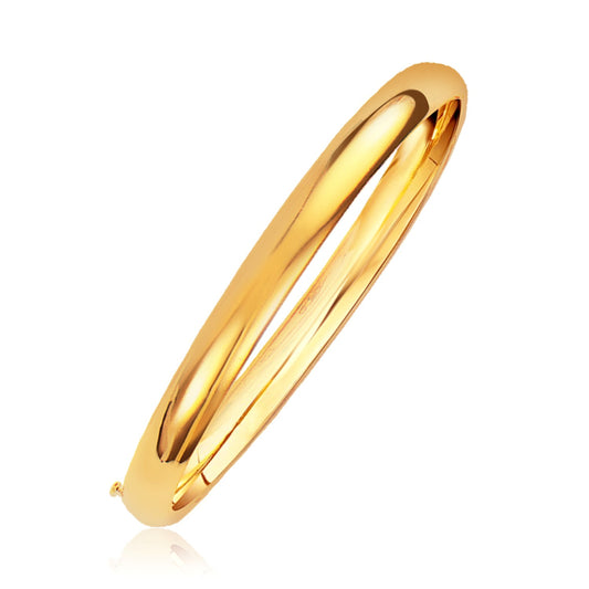 Classic Bangle in 14k Yellow Gold (6.00 mm)