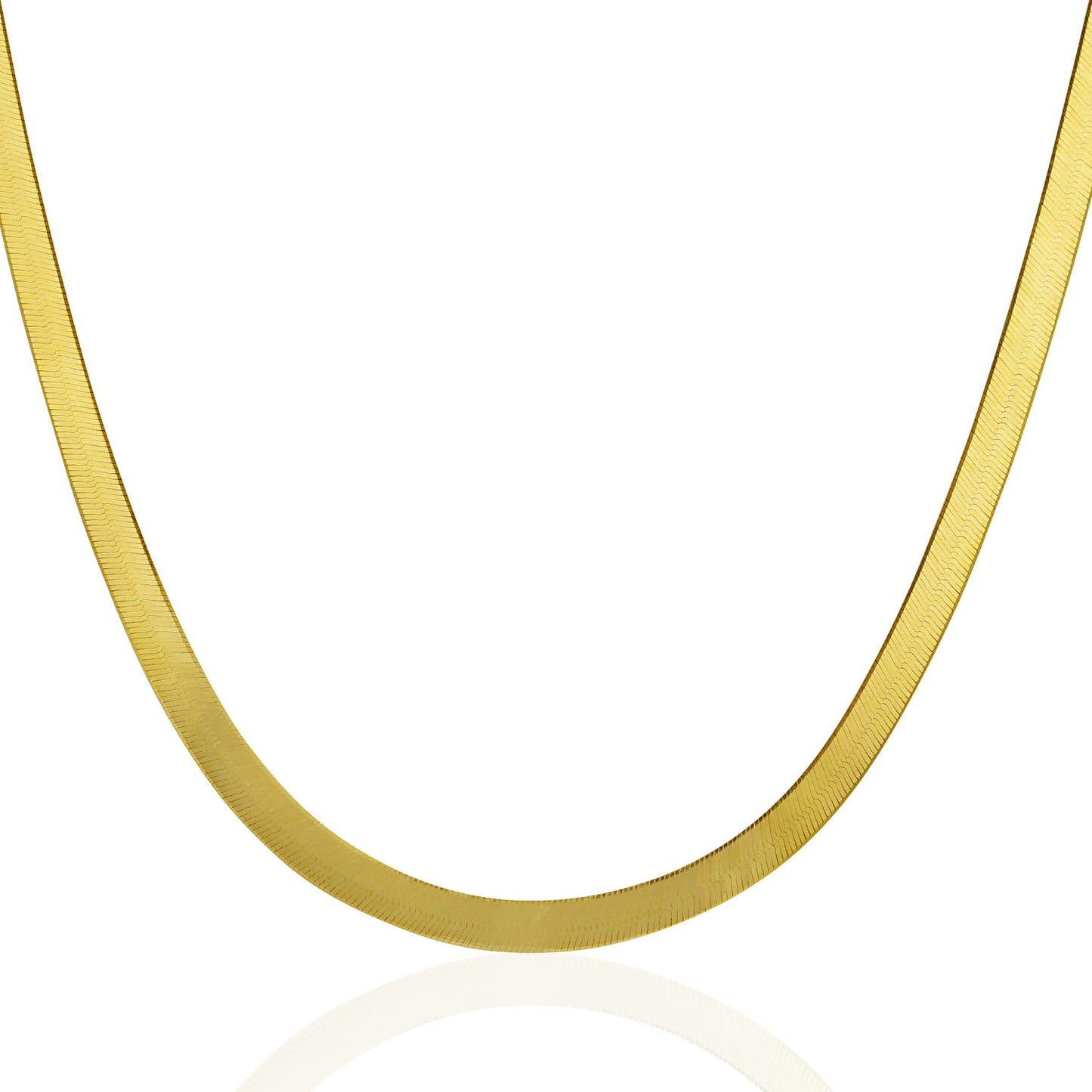 14k Yellow Gold Super Flex Herringbone Chain (4.60 mm)