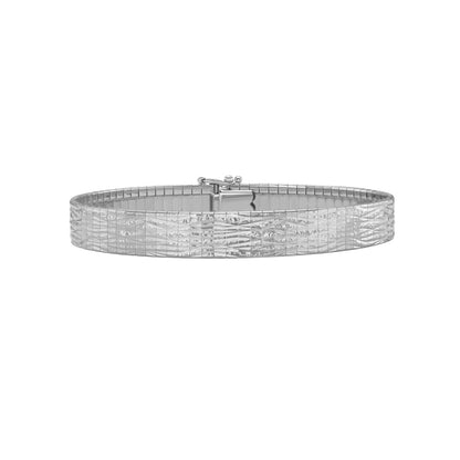 14k White Gold Glacier Bracelet (8.10 mm)