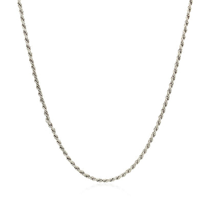 Sterling Silver Diamond Cut Rope Style Chain (1.40 mm)