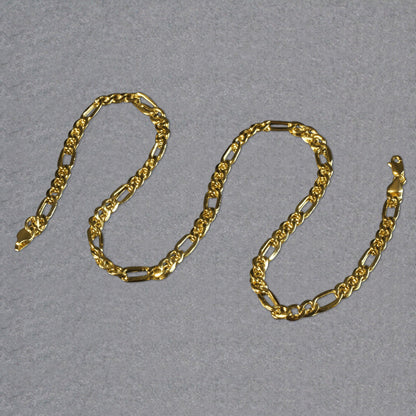 10k Yellow Gold Lite Figaro Chain (5.60 mm)