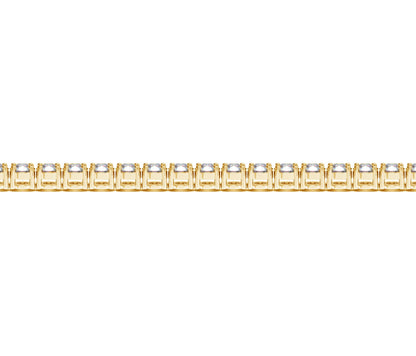 Lab Grown Round Diamond Tennis Bracelet in 14k Yellow Gold (7 cctw F/G  VS2/SI1)