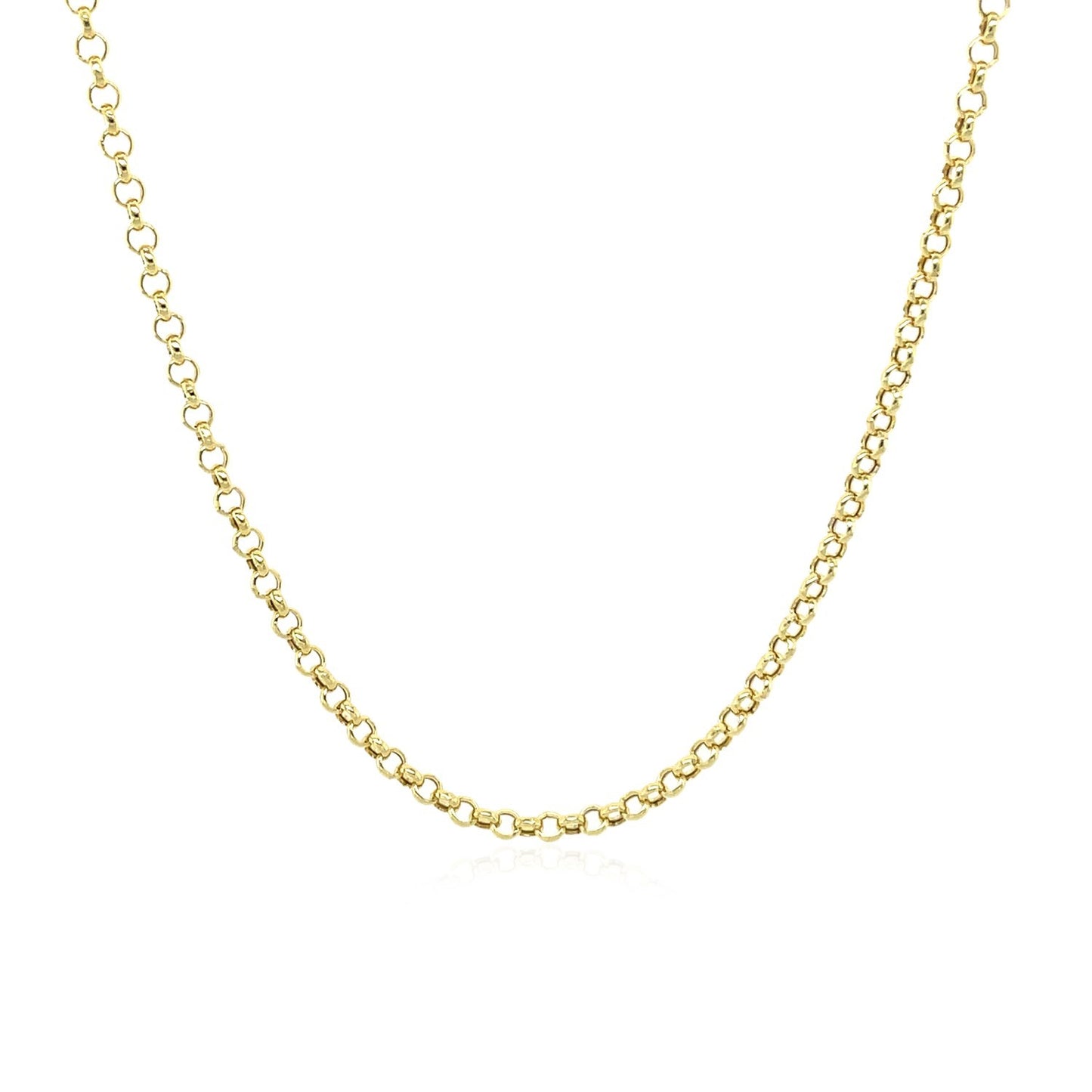 14k Yellow Gold Rolo Chain (1.90 mm)