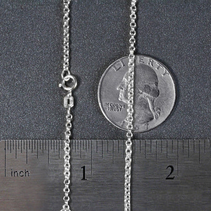 14k White Gold Rolo Chain (1.90 mm)