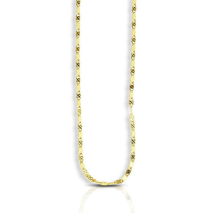 14k Yellow Gold Sparkle Valentino Chain (1.70 mm)