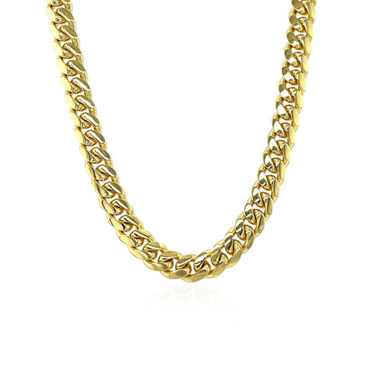 10k Yellow Gold Classic Miami Cuban Solid Chain (4.90 mm)