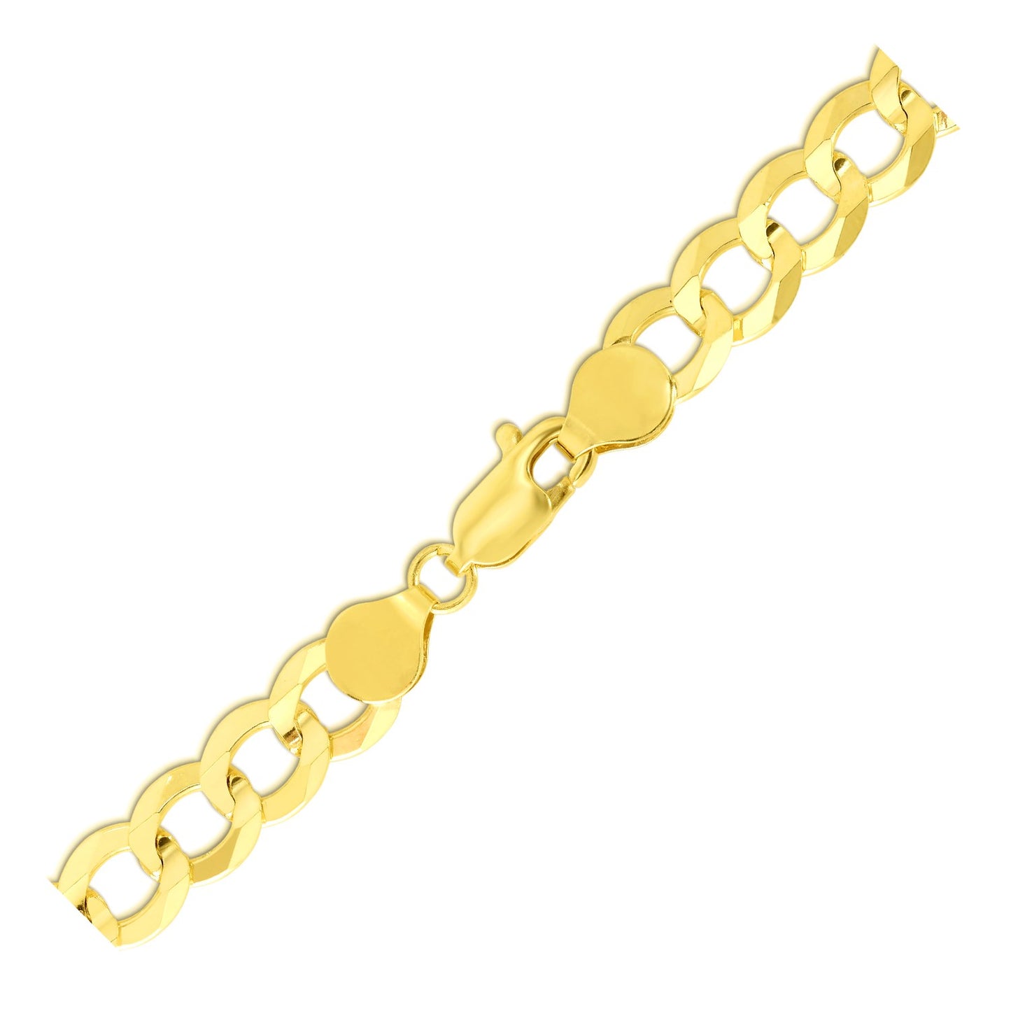 10k Yellow Gold Curb Bracelet (7.00 mm)