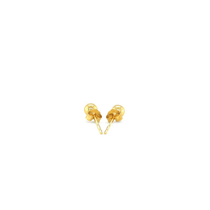 14k Yellow Gold Ball Style Stud Earrings (4mm)