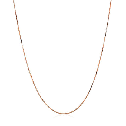 10k Rose Gold Classic Box Chain (0.45 mm)