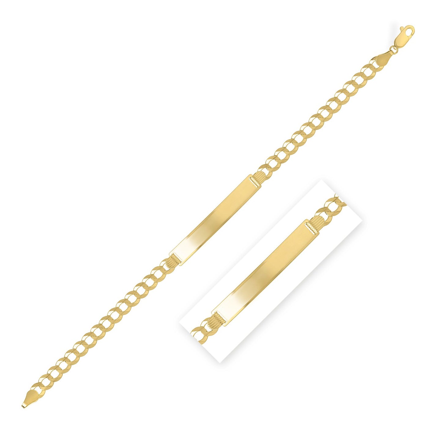 14k Yellow Gold Curb ID Bracelet (5.70 mm)