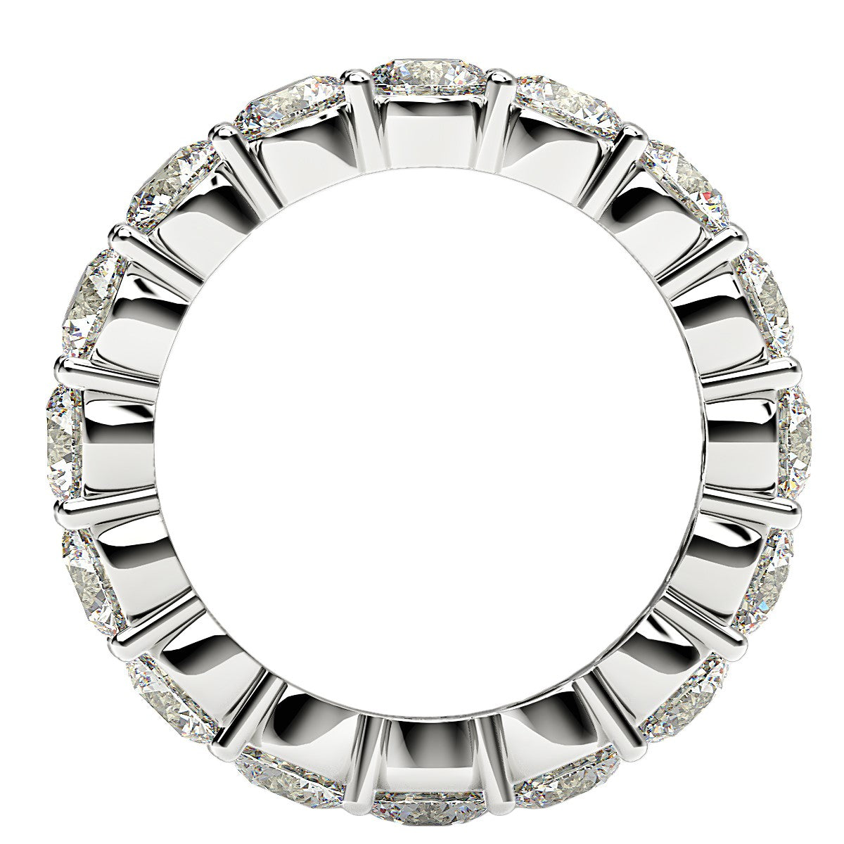 Lab Grown Diamond Eternity Ring – 4 Carat, 14K White Gold