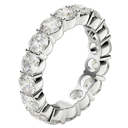 Lab Grown Diamond Eternity Ring – 4 Carat, 14K White Gold