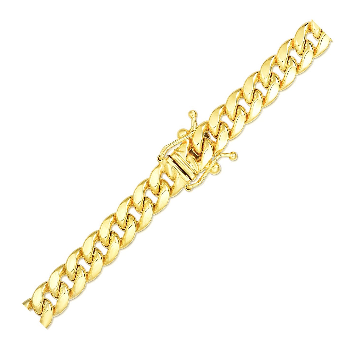 10k Yellow Gold Semi Solid Miami Cuban Bracelet (6.10 mm)