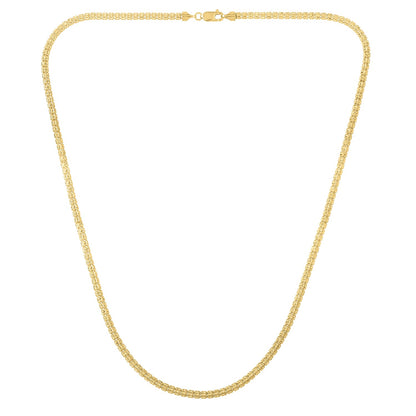 Ice Barrel Chain in 14k Yellow Gold (3.1 mm)