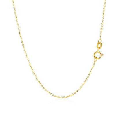 14k Yellow Gold Necklace with Eight Pointed Star and Beads