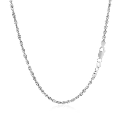 14k White Gold Light Rope Chain (2.00 mm)