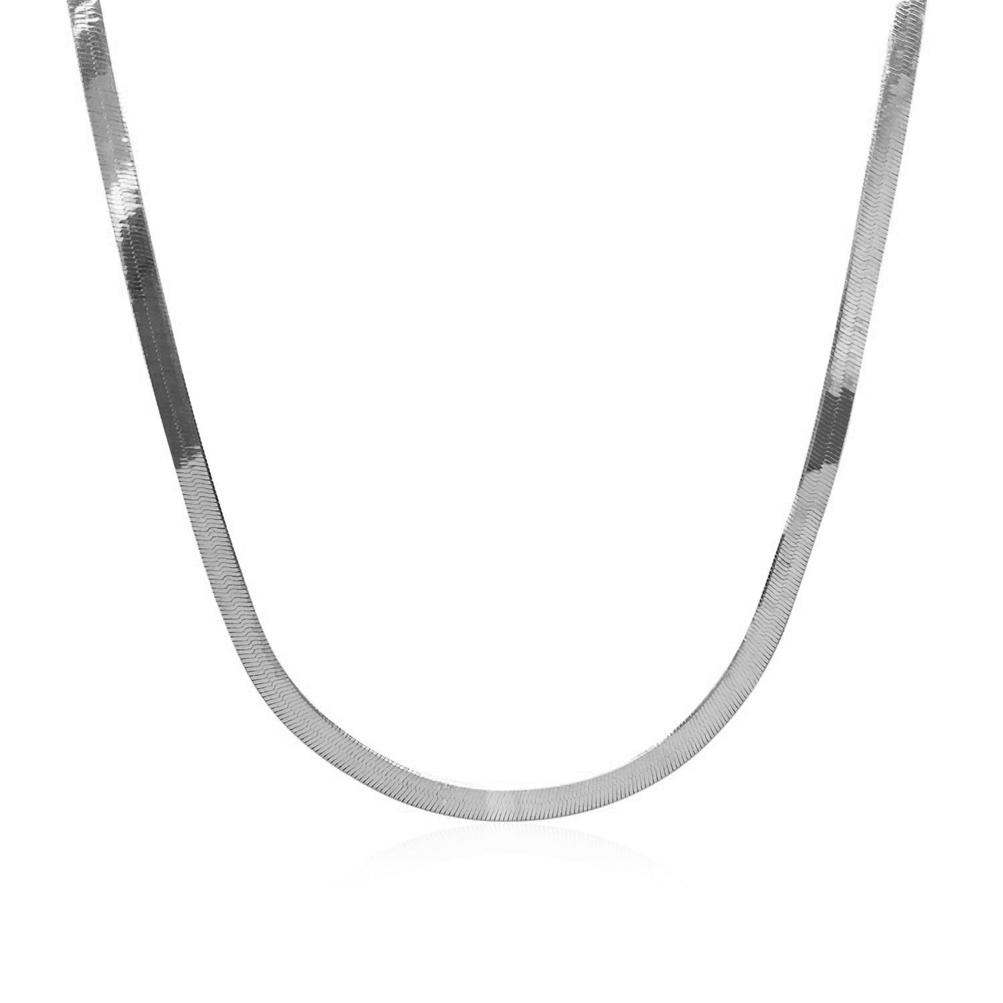 14k White Gold Super Flex Herringbone Chain (2.80 mm)