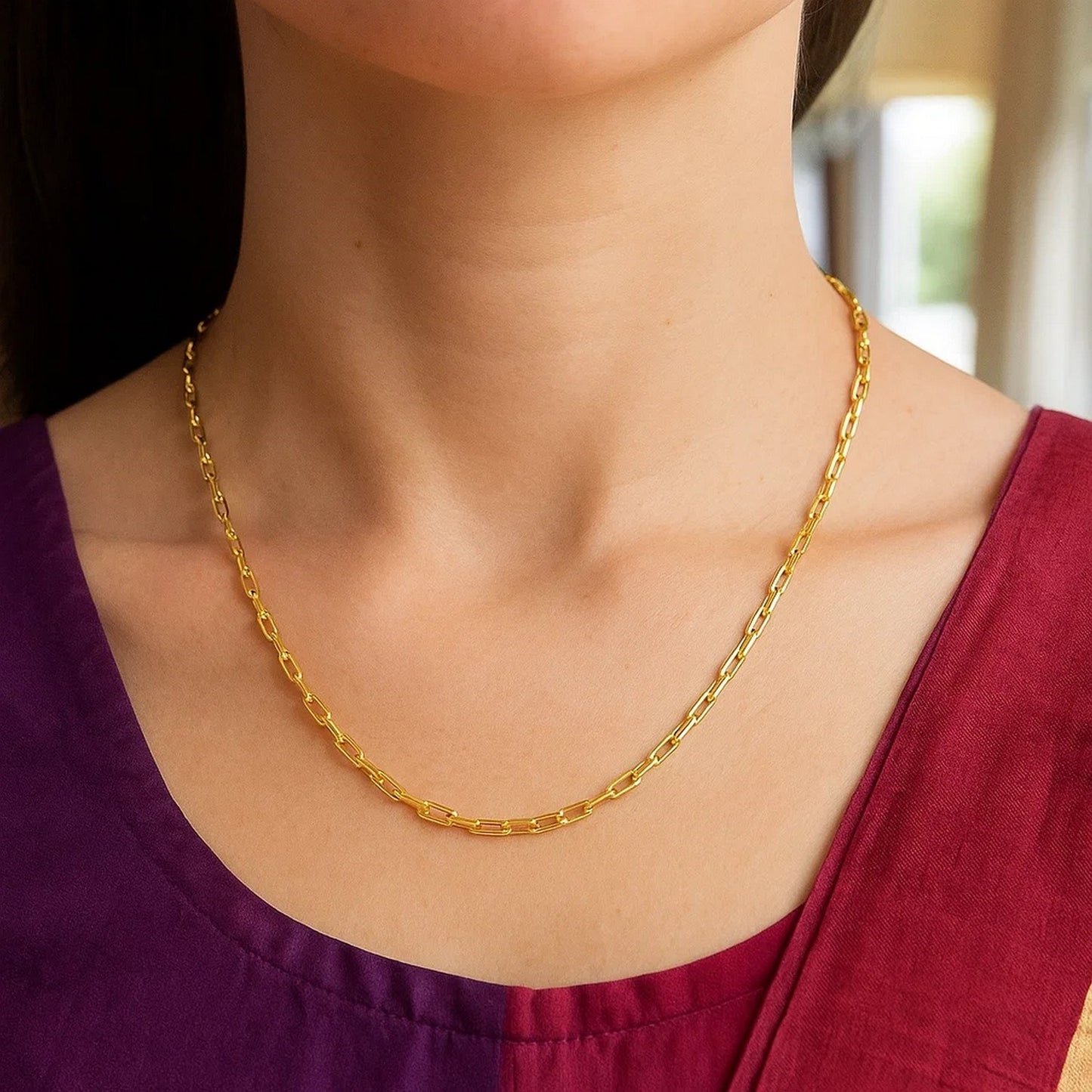 14k Yellow Gold French Cable Chain (1.90 mm)