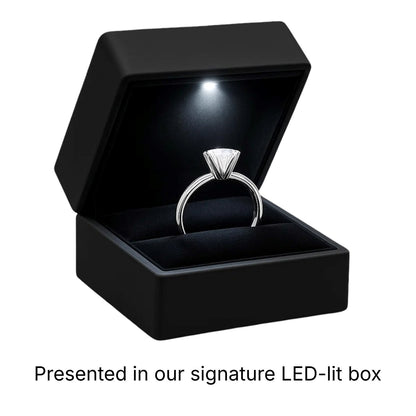 1.50Ct Princess Lab Grown IGI G/VS1 Diamond Ring in 14K White Gold