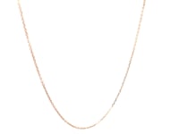 14k Rose Gold Diamond Cut Cable Link Chain (0.68 mm)