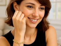 14k Yellow Gold 7 1/2 inch Rolo Link Bracelet (11.40 mm)