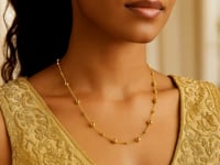 14k Yellow Gold Bead Necklace